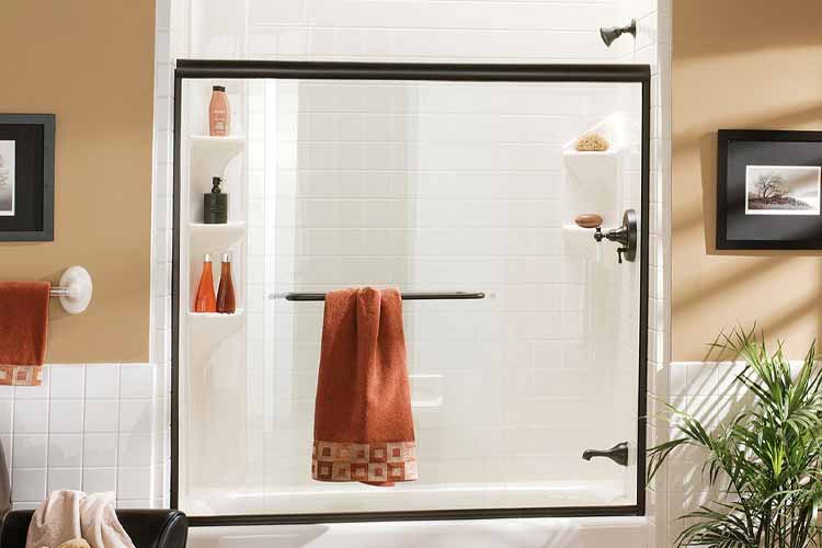 glass barrier shower